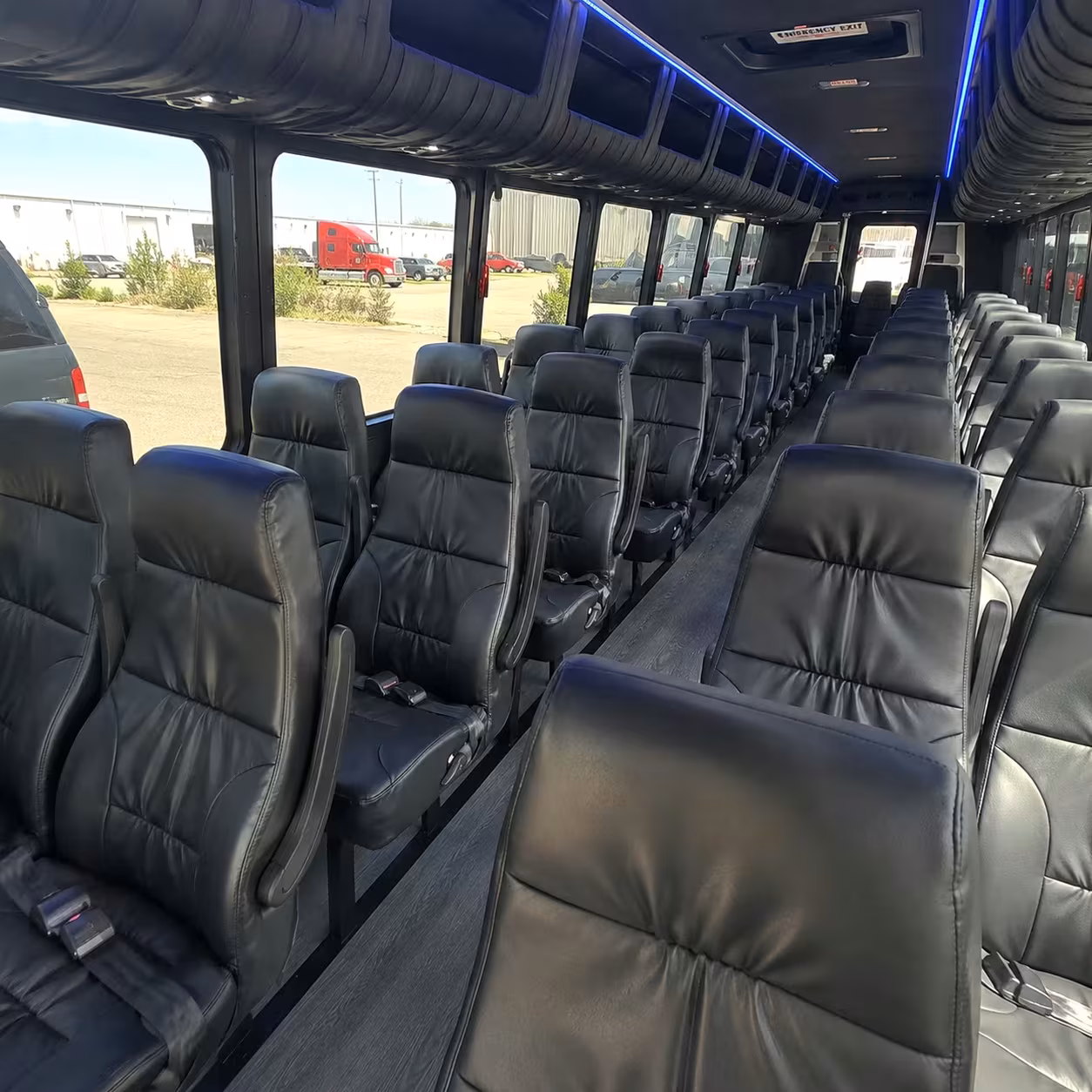 28 passenger minibus interior