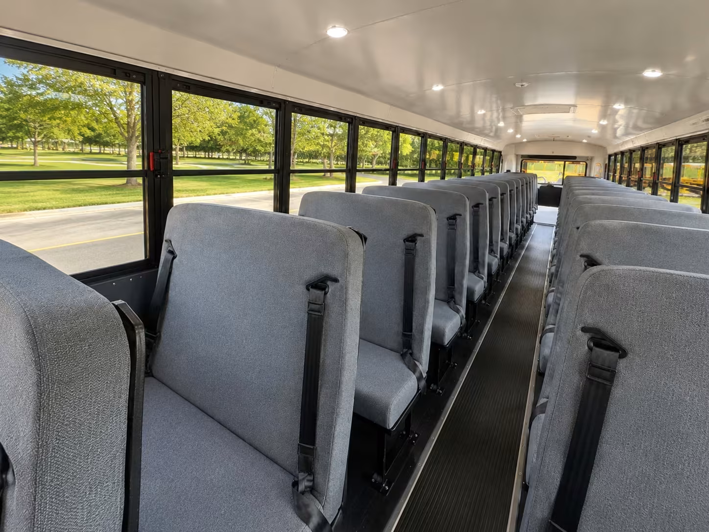 school bus interior